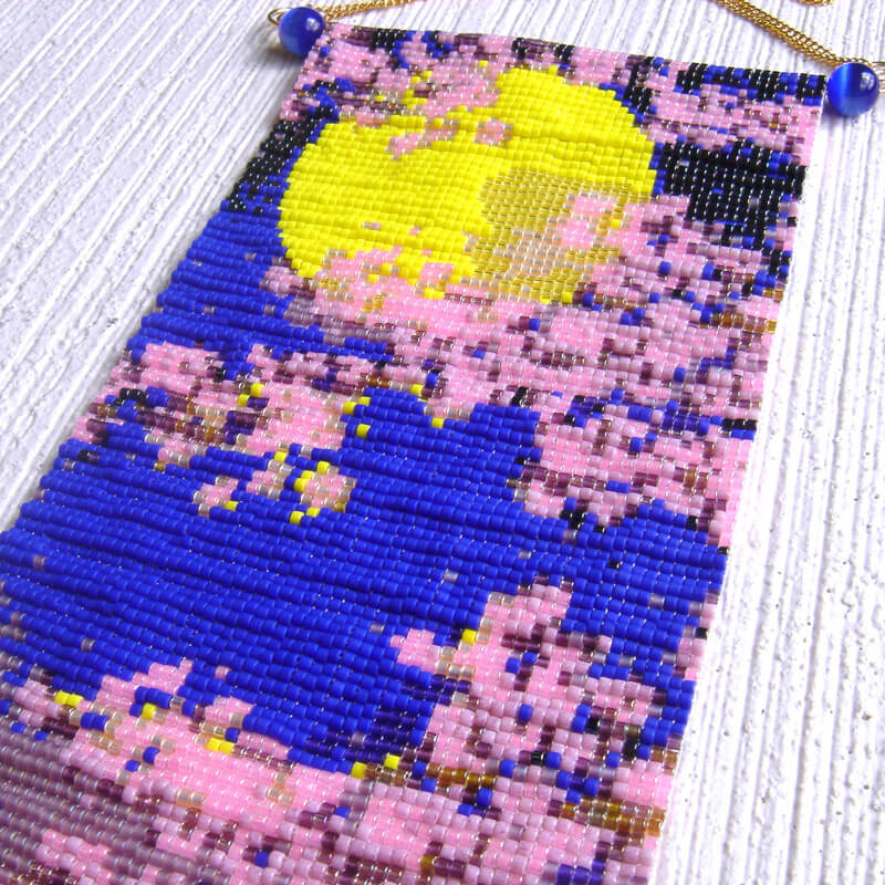 ミニタペストリー(月見桜)