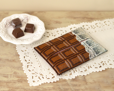 デリカビーズ織りで作る 板チョコ ティッシュカバー
