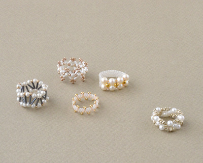 MIYUKIビーズで作る 大人のビーズリング