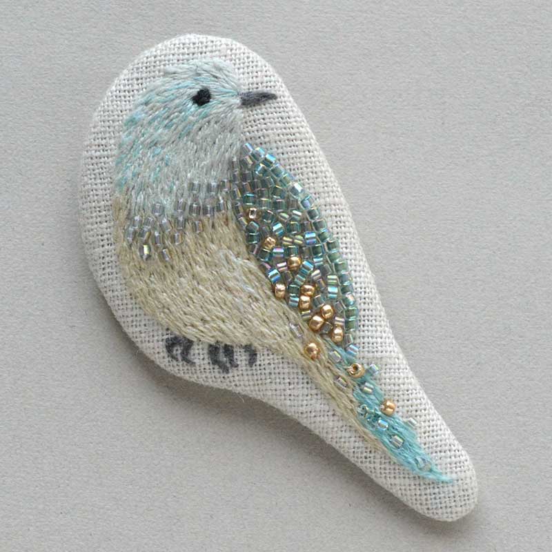 Blue Bird Brooch（青い鳥のブローチ）